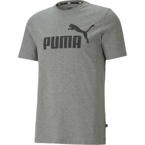 Tričko Puma šedý melír / černá