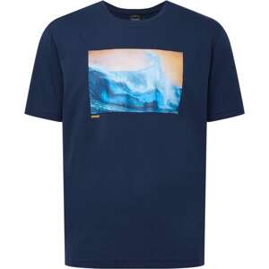 Funkční tričko 'POSTCARD' Oakley námořnická modř / tyrkysová / azurová / šafrán