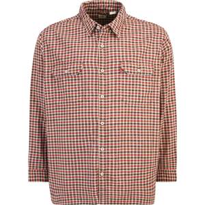 Košile Levi's® Big & Tall krémová / kaštanově hnědá / šedý melír / červená