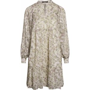 Košilové šaty 'Florian Bennett' Bruuns Bazaar khaki / pastelová fialová / přírodní bílá