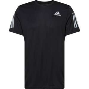 Funkční tričko 'Own The Run' ADIDAS SPORTSWEAR černá / bílá