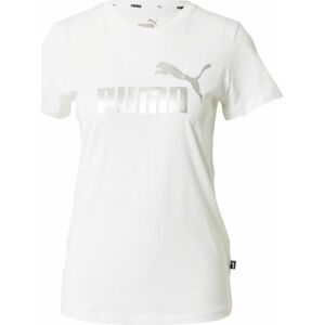 Funkční tričko Puma stříbrná / bílá