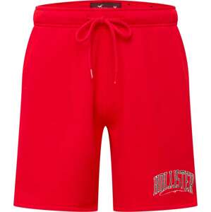 Kalhoty Hollister červená / černá / bílá