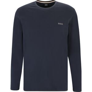 Tričko 'Mix&Match LS-Shirt R' Boss Orange námořnická modř / šedá