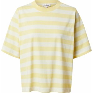 Tričko 'Nola' EDITED světle žlutá / barva bílé vlny