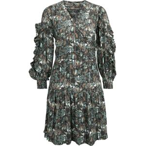 Šaty 'Hassel Naima' Bruuns Bazaar velbloudí / mátová / tmavě zelená / bílá