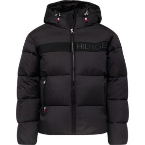 Zimní bunda Tommy Hilfiger tmavě modrá / jasně červená / černá / bílá