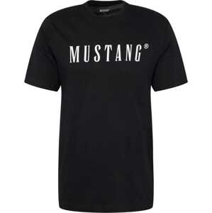 Tričko 'Alex' mustang černá / bílá