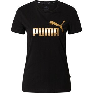 Funkční tričko 'ESS+' Puma zlatá / černá