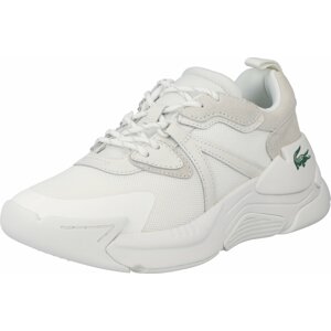 Tenisky Lacoste zelená / bílá / barva bílé vlny