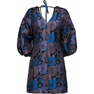 Šaty 'Elani' Selected Femme Petite tmavě modrá / lenvandulová / tmavě fialová / černá