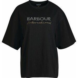 Tričko Barbour International zlatá / černá / bílá