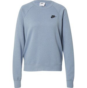 Mikina Nike Sportswear kouřově modrá / černá