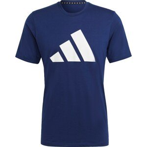 Funkční tričko 'Train Essentials Feelready Logo' adidas performance tmavě modrá / bílá