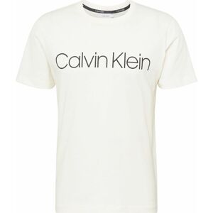 Tričko Calvin Klein krémová / černá