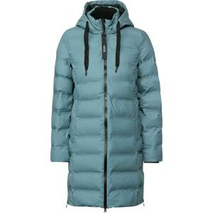 Zimní kabát cecil zelená / černá / bílá