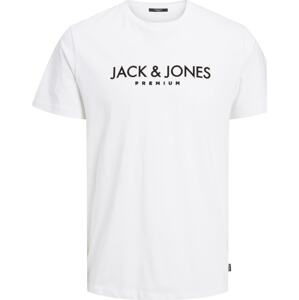 Tričko 'Blajake' jack & jones černá / bílá