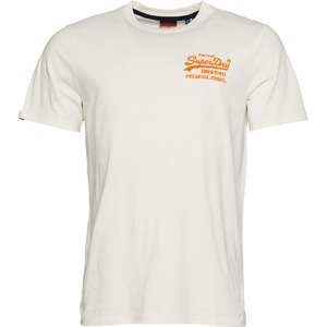 Tričko Superdry oranžová / přírodní bílá