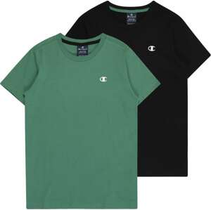 Tričko Champion Authentic Athletic Apparel smaragdová / červená / černá / bílá