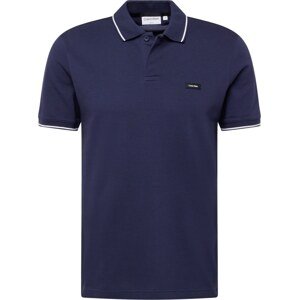Tričko Calvin Klein námořnická modř / bílá