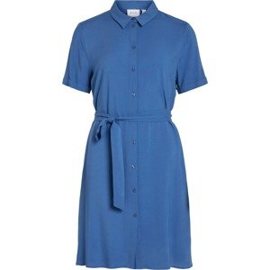 Košilové šaty Vila modrá