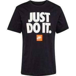 Tričko Nike Sportswear oranžová / černá / bílá