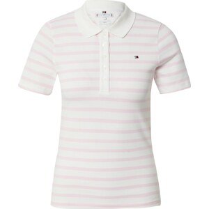 Tričko Tommy Hilfiger růžová / bílá