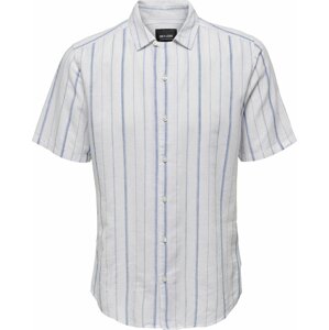 Košile 'CAIDEN' Only & Sons kouřově modrá / bílá