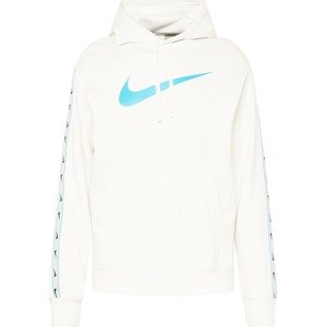 Mikina 'REPEAT' Nike Sportswear nebeská modř / bílá