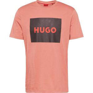 Tričko 'Dulive' HUGO pink / červená / černá