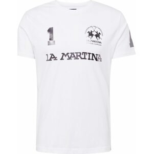 Tričko LA MARTINA černá / bílá