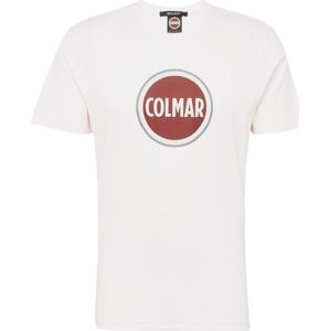Tričko Colmar šedá / tmavě červená / přírodní bílá