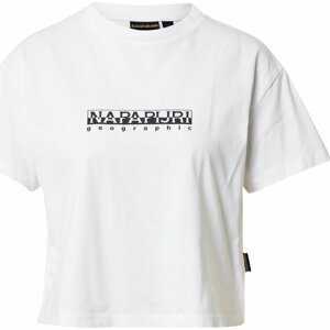 Tričko Napapijri černá / bílá