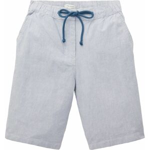 Chino kalhoty Tom Tailor modrá / bílá