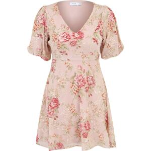 Letní šaty 'LEMONY' Vila Petite pastelově zelená / broskvová / pink / pudrová
