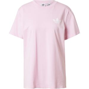 Tričko 'Multiple Logo' adidas Originals pink / bílá