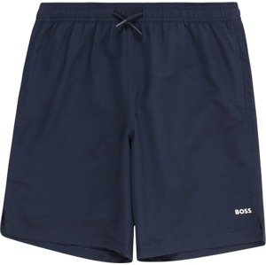Plavecké šortky BOSS Kidswear marine modrá / bílá