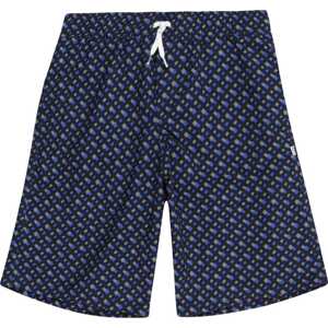 Plavecké šortky BOSS Kidswear modrá / marine modrá / šedobéžová / bílá