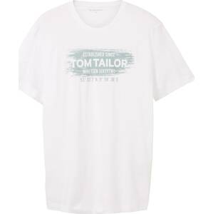 Tričko Tom Tailor pastelová modrá / bílá
