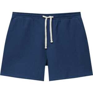 Kalhoty Pull&Bear námořnická modř / bílá