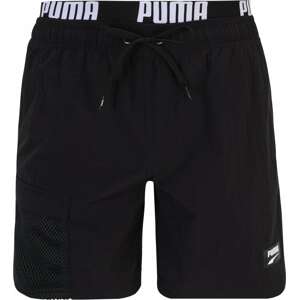 Plavecké šortky Puma černá / bílá
