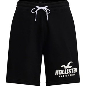Kalhoty Hollister černá / bílá