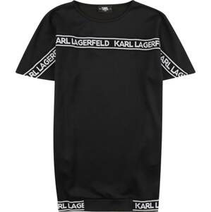 Šaty Karl Lagerfeld černá / bílá