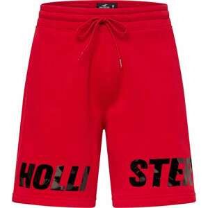 Kalhoty Hollister červená / černá