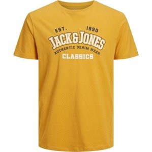 Tričko jack & jones žlutá / černá / bílá