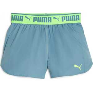 Sportovní kalhoty Puma azurová modrá / světle zelená