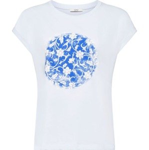 Tričko Esprit modrá / bílá