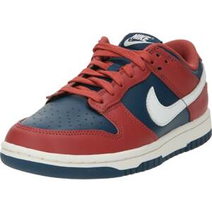Tenisky 'DUNK LOW' Nike Sportswear modrá / červená