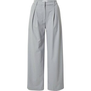 Kalhoty se sklady v pase 'Lilah' Weekday světle šedá