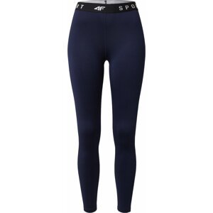 Sportovní kalhoty 4F námořnická modř / černá / bílá
